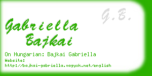 gabriella bajkai business card